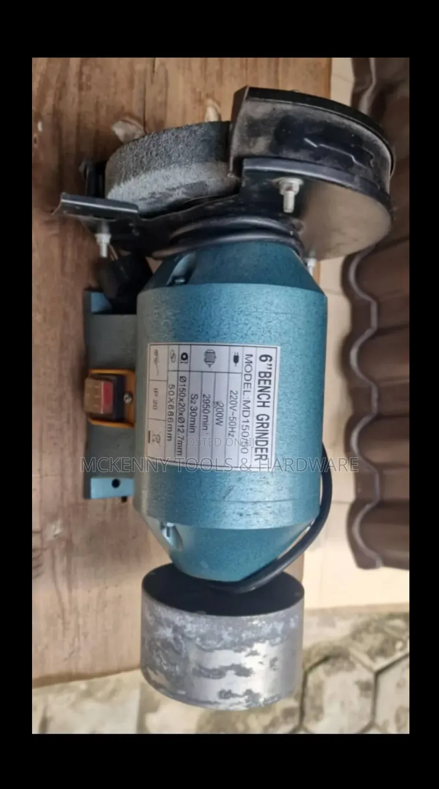 6-inch Bench Grinder, Model Md150/50. A Bench Grinder