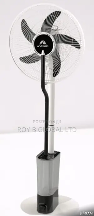 16” 5 in 1 Solar Rechargeable Standing Fan