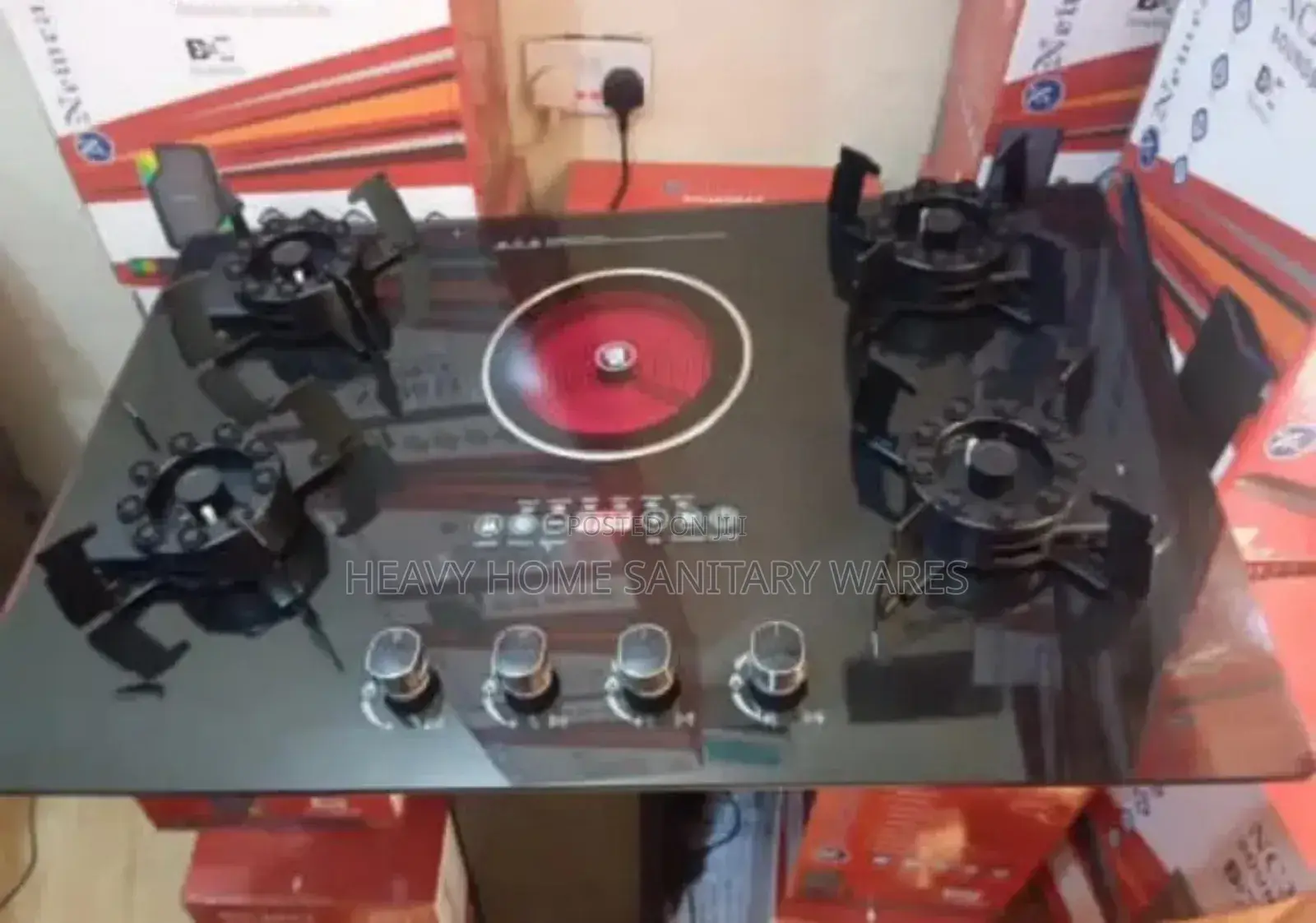 4 Flip Burner With One Electric