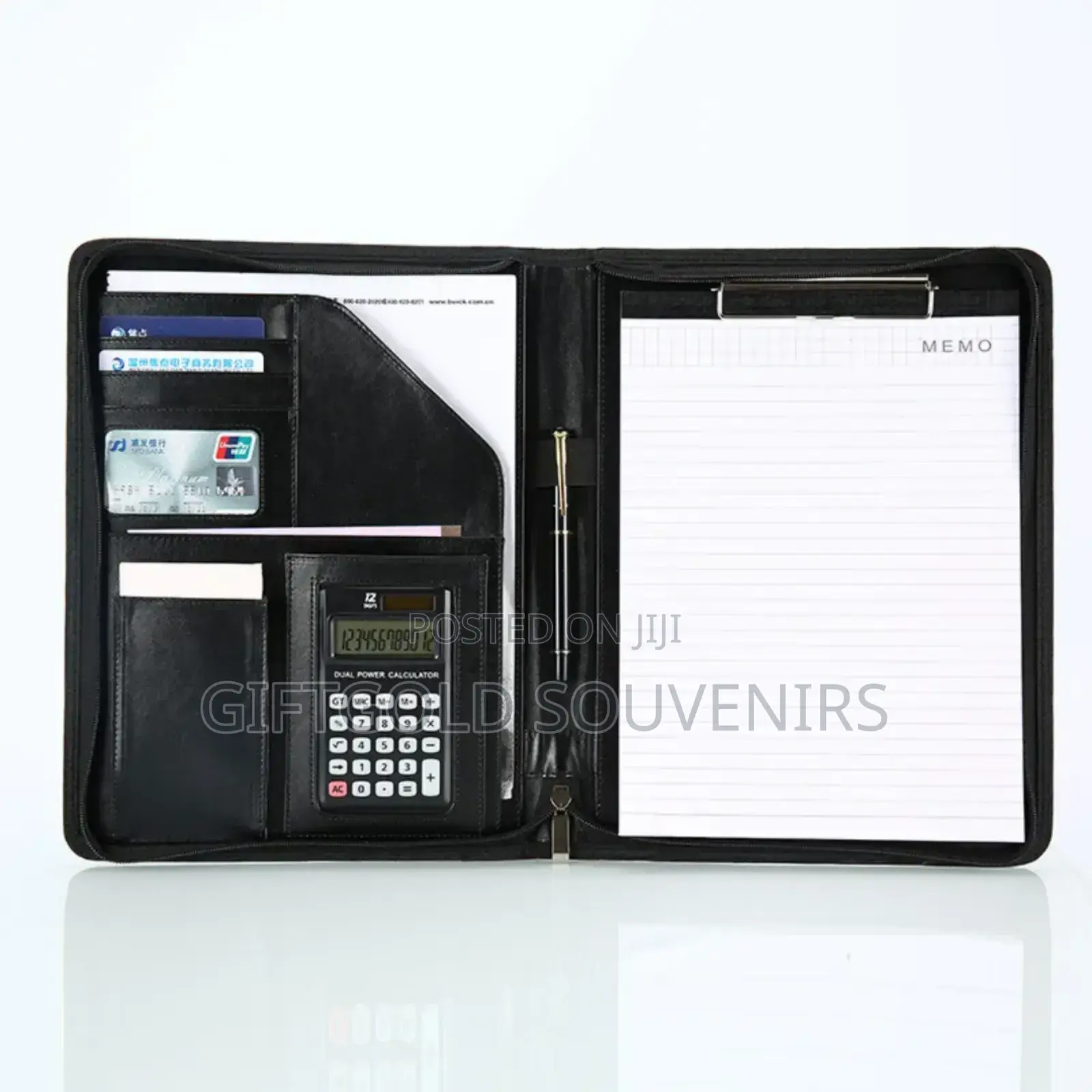 Leather Business Document File Folder