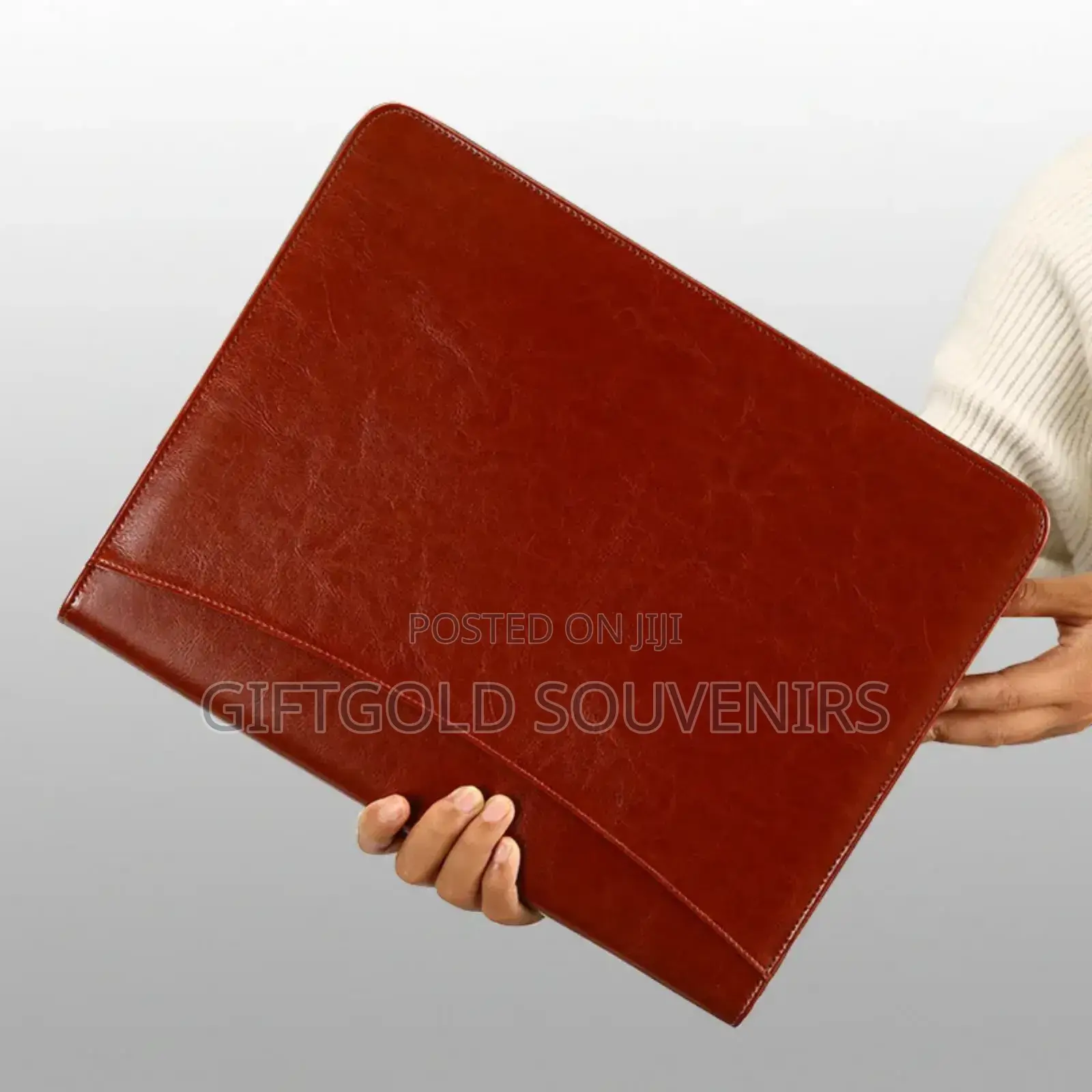 Leather Business Document File Folder