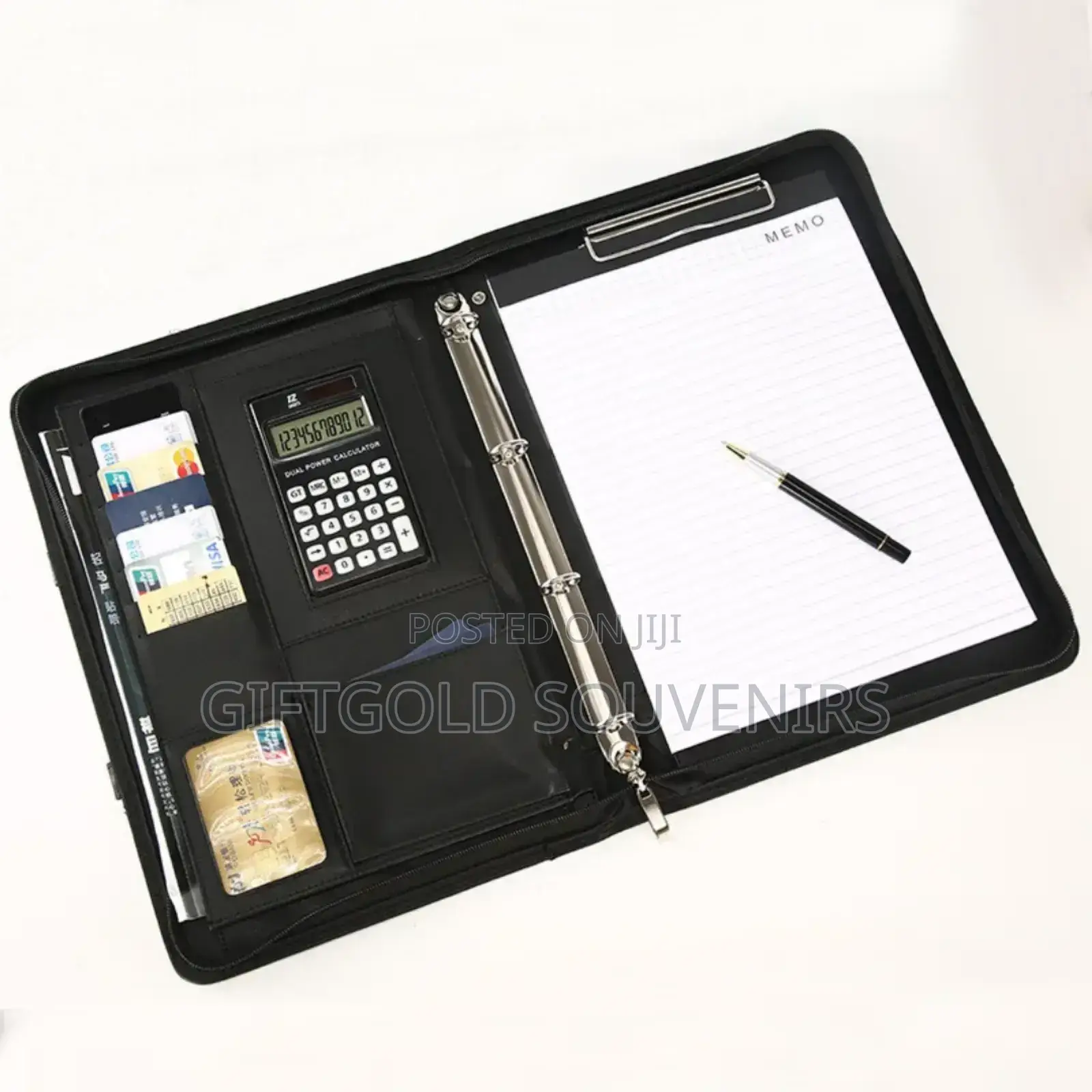 Leather Business Document File Folder