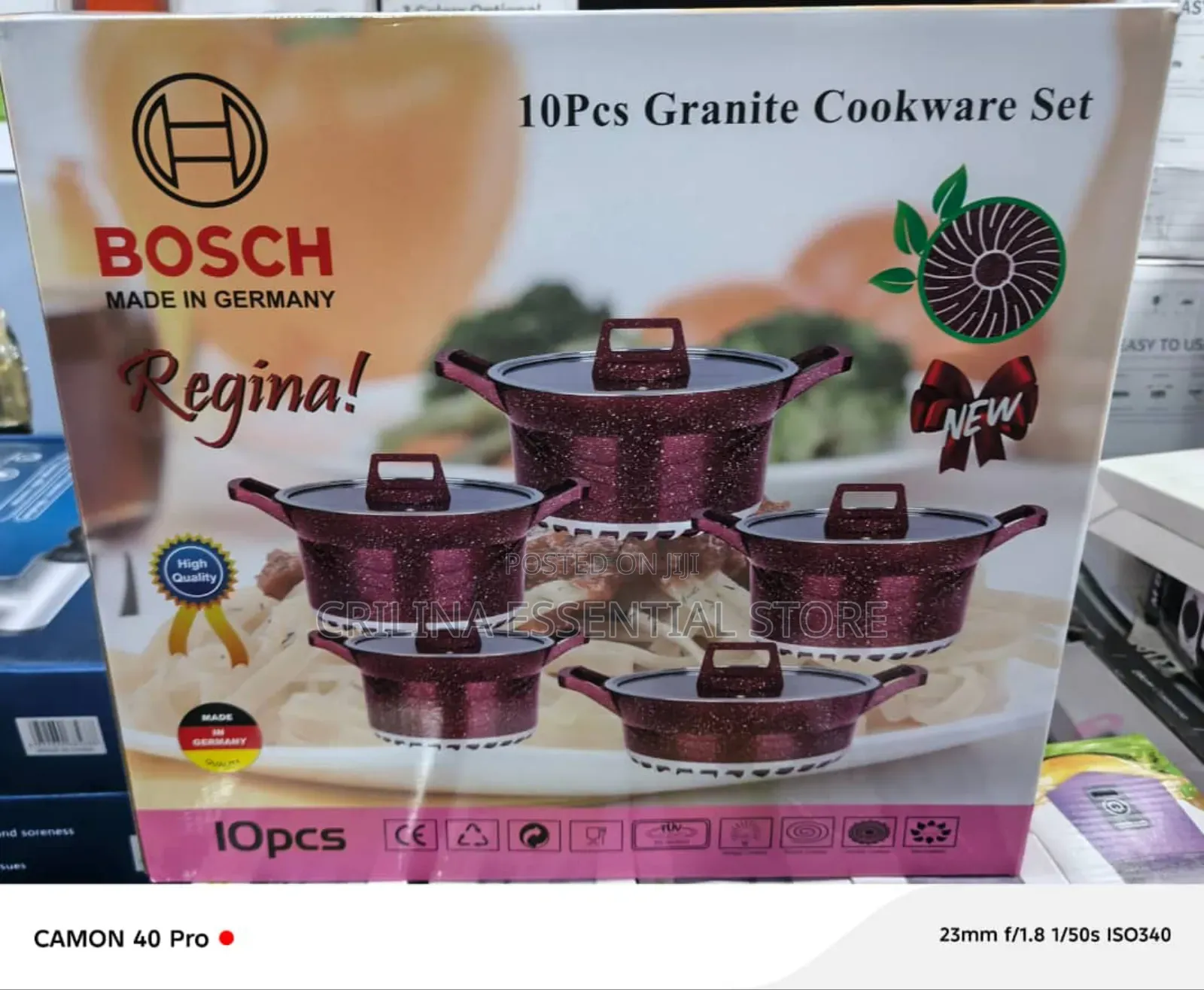 10pcs Granite Cookware Set