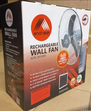 Rechargeable Wall Fan