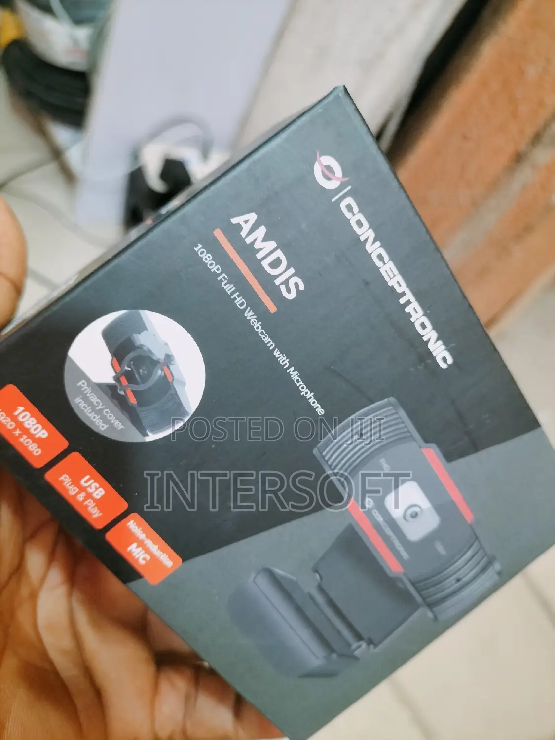 Conceptronic Amdis 1080p Full Hd Webcam With Microphone