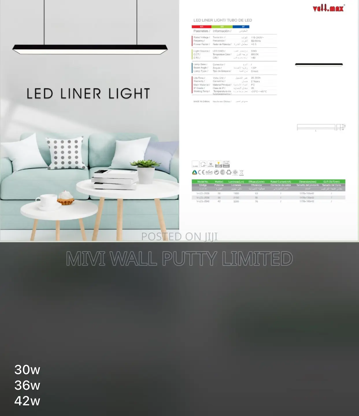 Wallplast Dinner/Guest Light