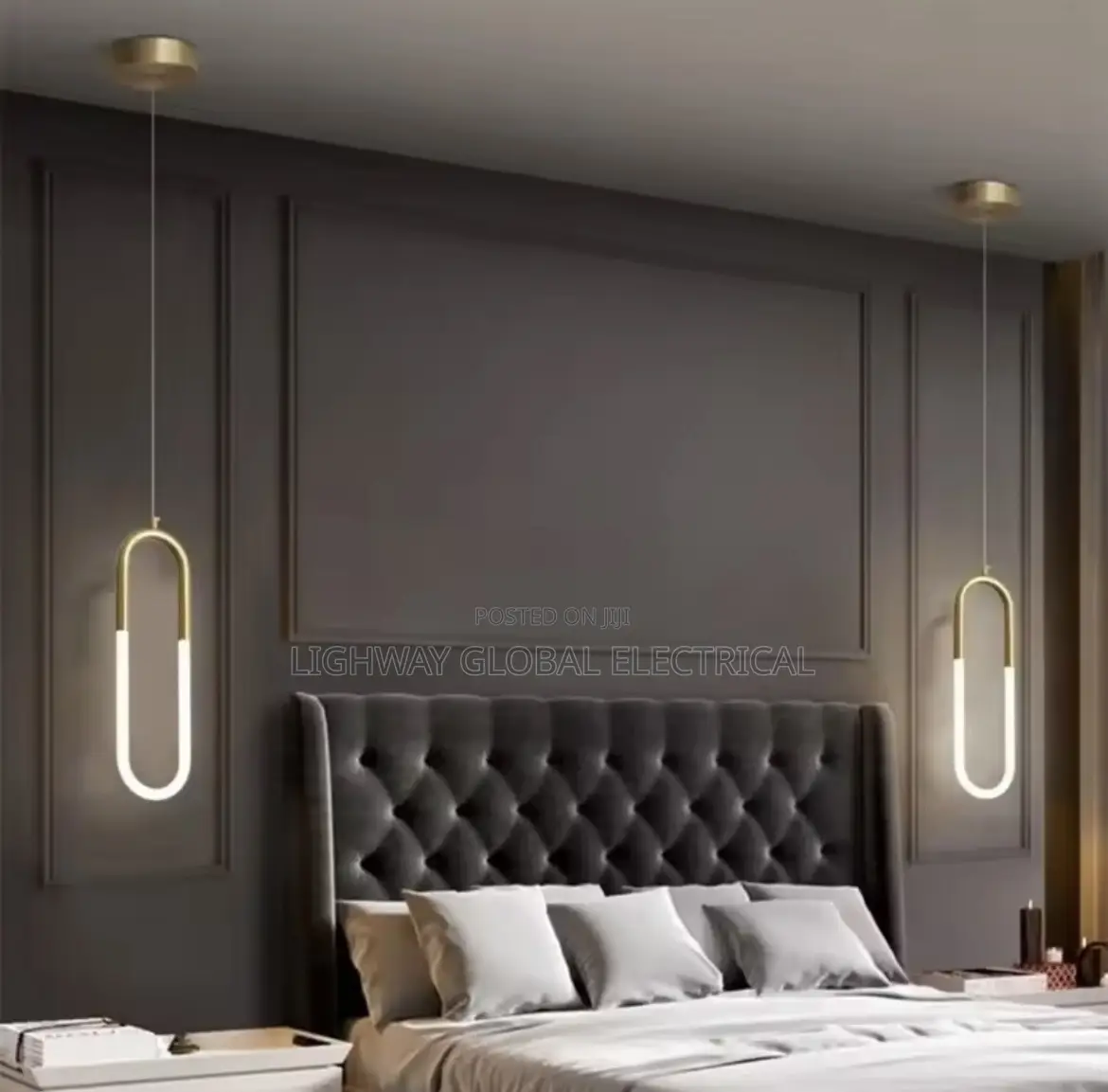 Modern Minimalist U Shaped Led Pendant Light