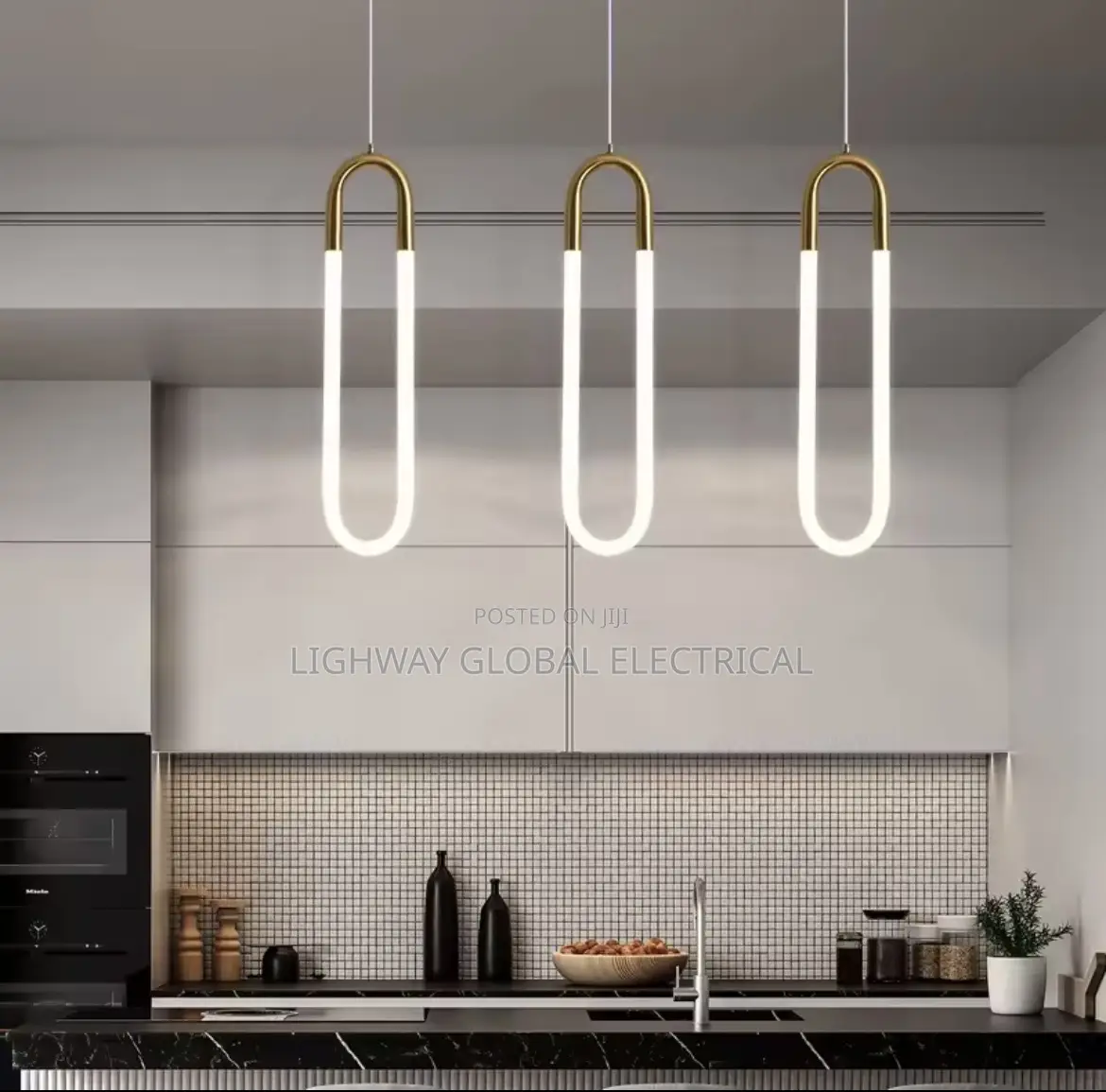 Modern Minimalist U Shaped Led Pendant Light