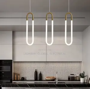 Modern Minimalist U Shaped Led Pendant Light
