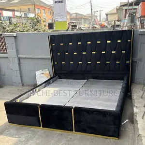 Exceptional HDF 6 by 6 Padded Upholstery Bedframe