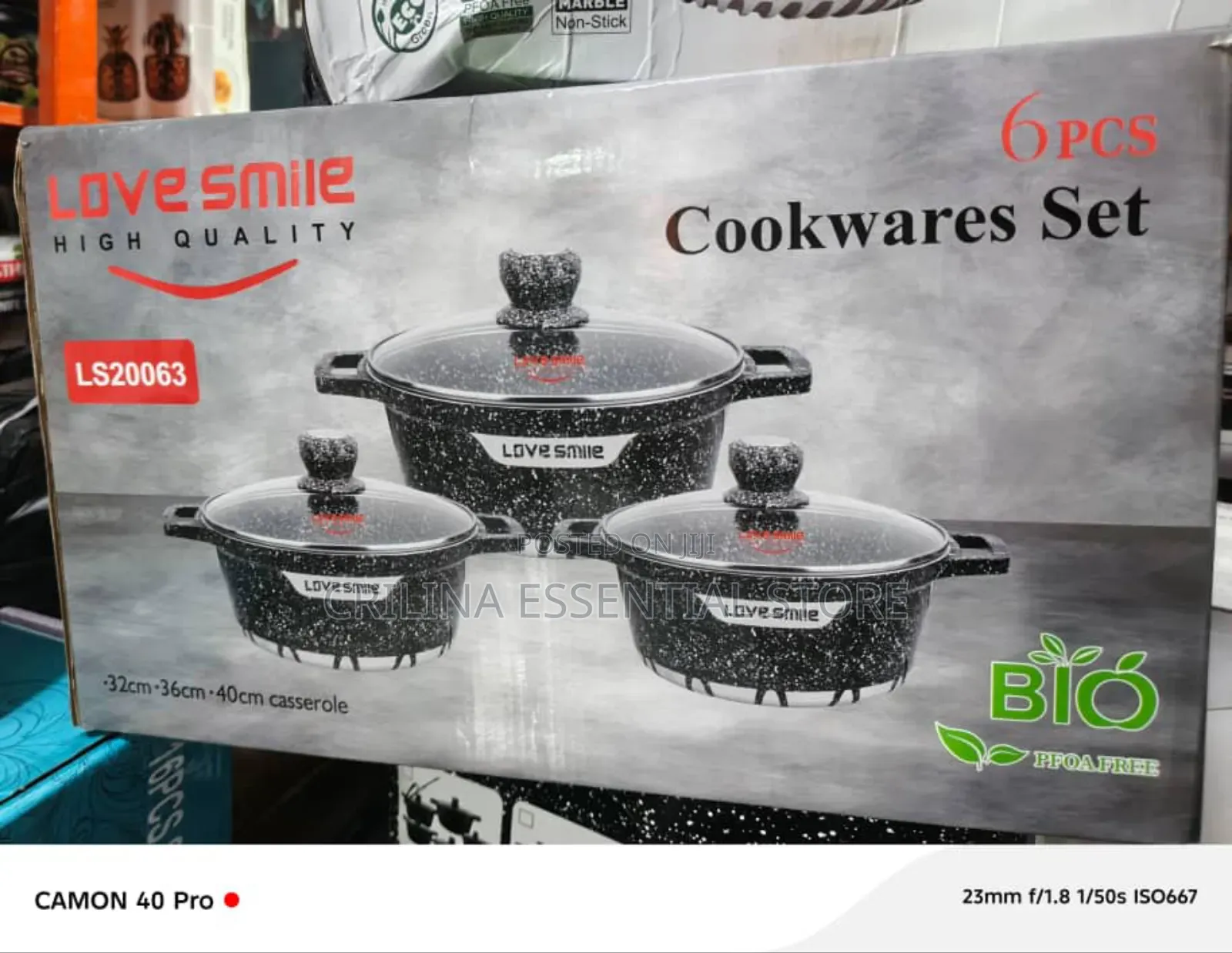 Love Smile 6pcs Granite Coating Kitchen Cookware Set