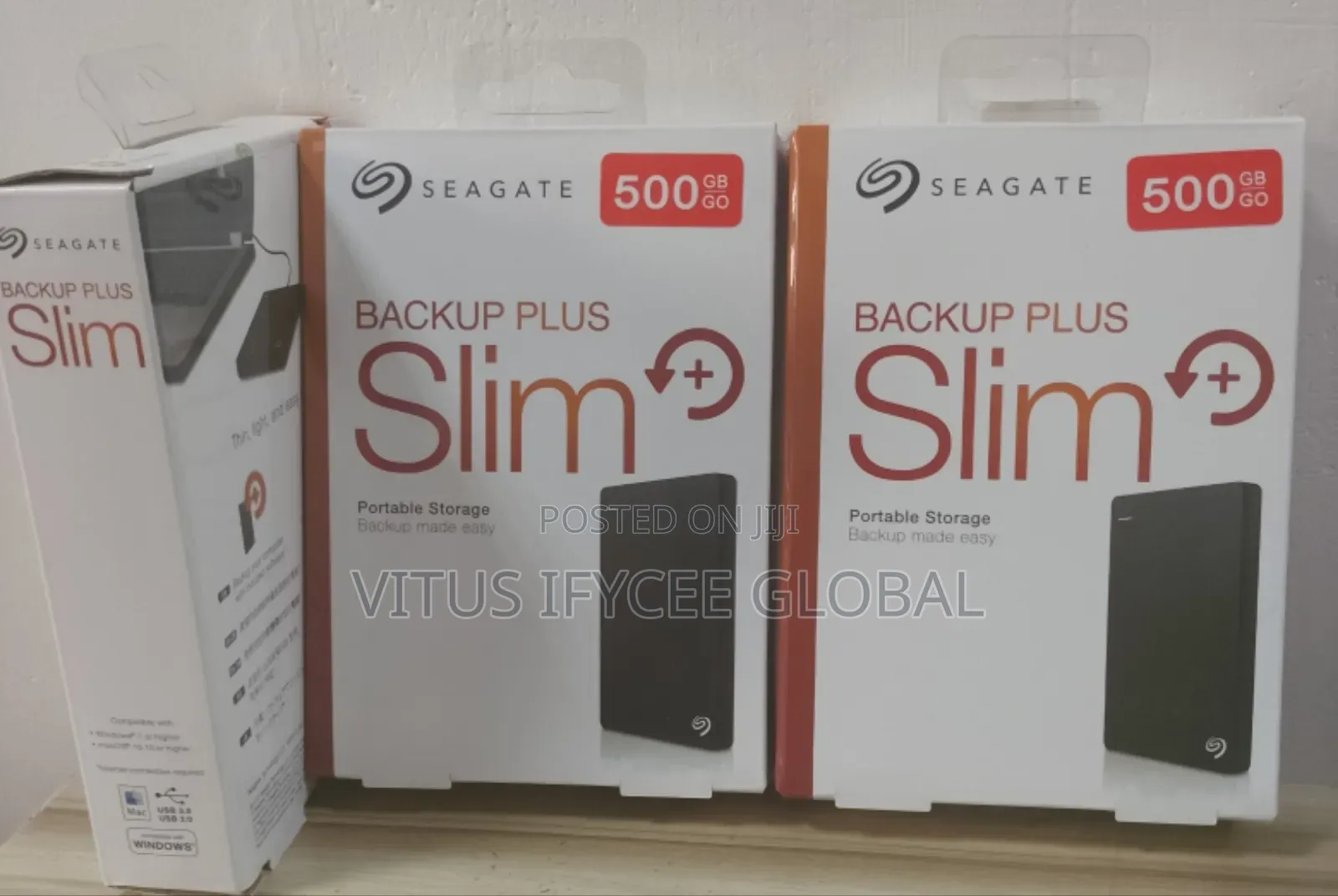 Seagate Portable Backup Plus Slim 500gb Hard Drive