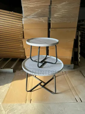 Wooden Top Center Table With Side Table Is Available as Seen