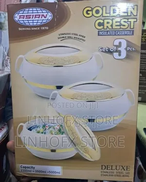 Golden Crest Insulated Casserole (3sets)