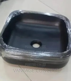 Matt Black Countertop Washing Hand Basin