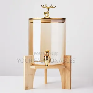 3.5 Litres Luxury Drinks Dispenser on Wooden Stand