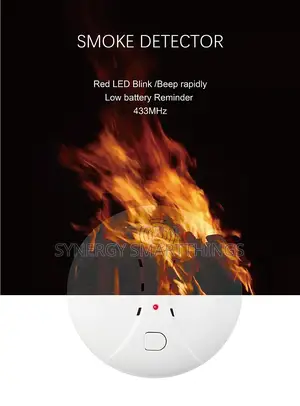 Smart Rf Smoke Detector Connected to Alarm System