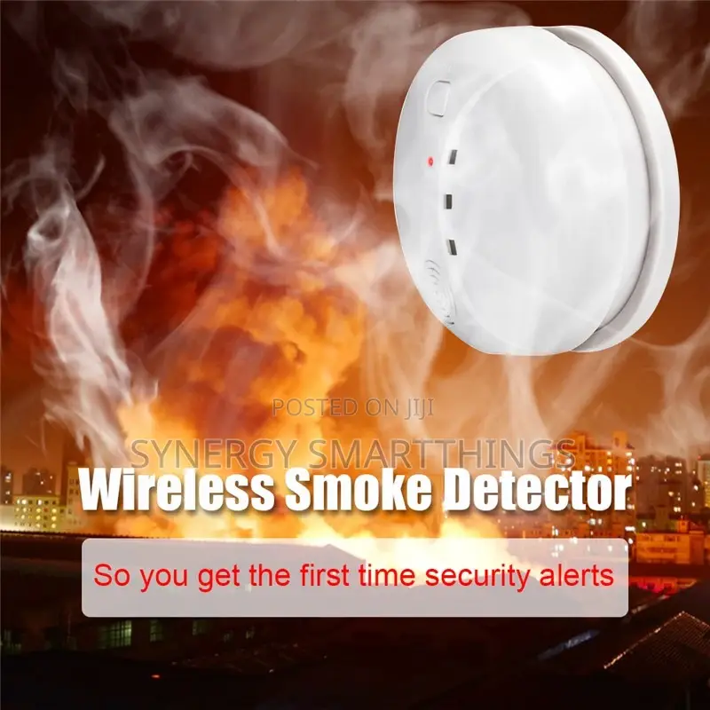 Smart Rf Smoke Detector Connected to Alarm System