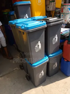 60/50litres Dustbin With Wheels No Pedal.