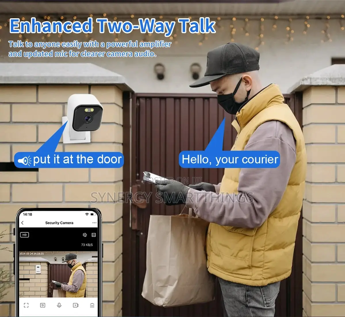Dual 4mp Mini Wi-Fi Indoor Surveillance Camera