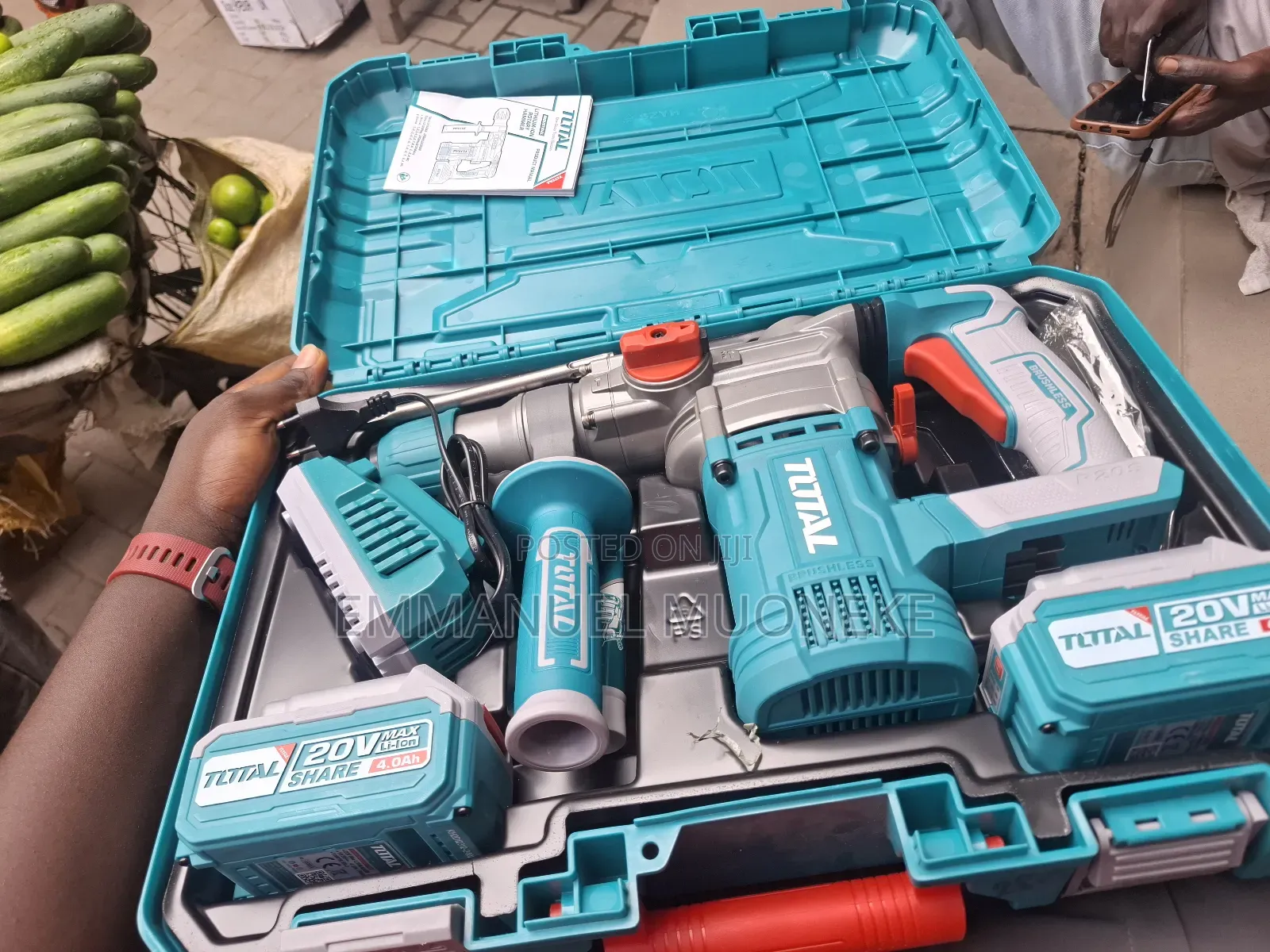 Total Lithium Rotary Hammer Machine Battery