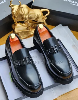 Shining Black Flat Shoe