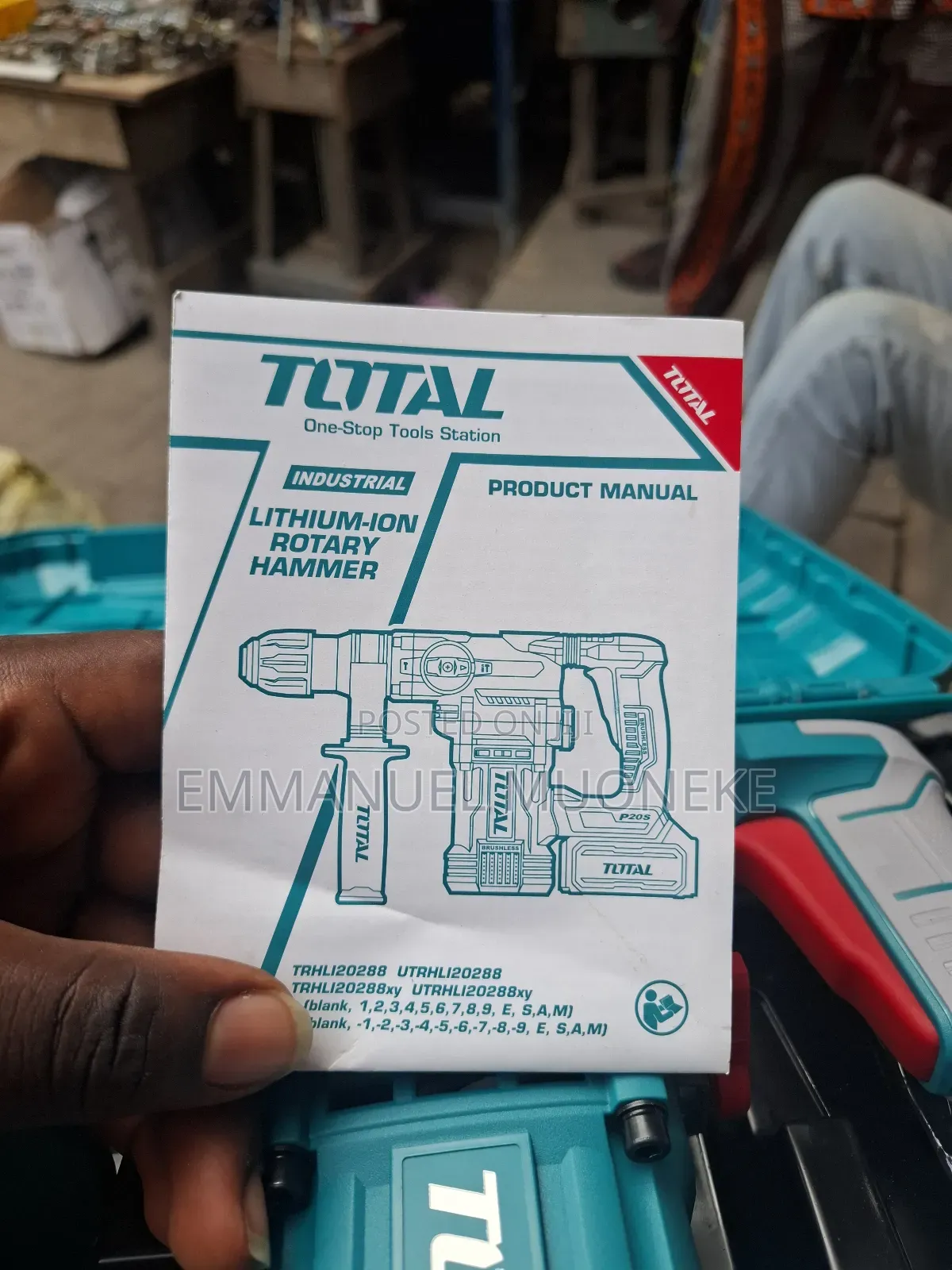 Total Lithium Rotary Hammer Machine Battery