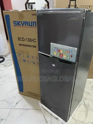 Skyrun Double Door Fridge 138l – Strong Freezer Fresh Cooling Zone
