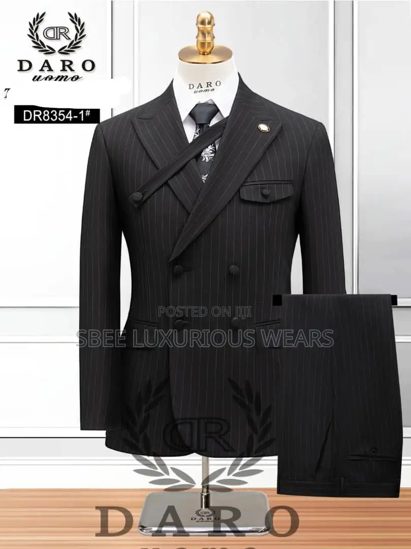 Daro Stripe Double Breasted Suit
