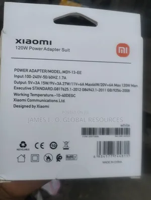 Xiaomi Charger 120w Usb to Type C.