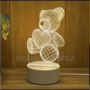 3d Led Lamp Night Light Lighting Bedroom Desk Side Decor