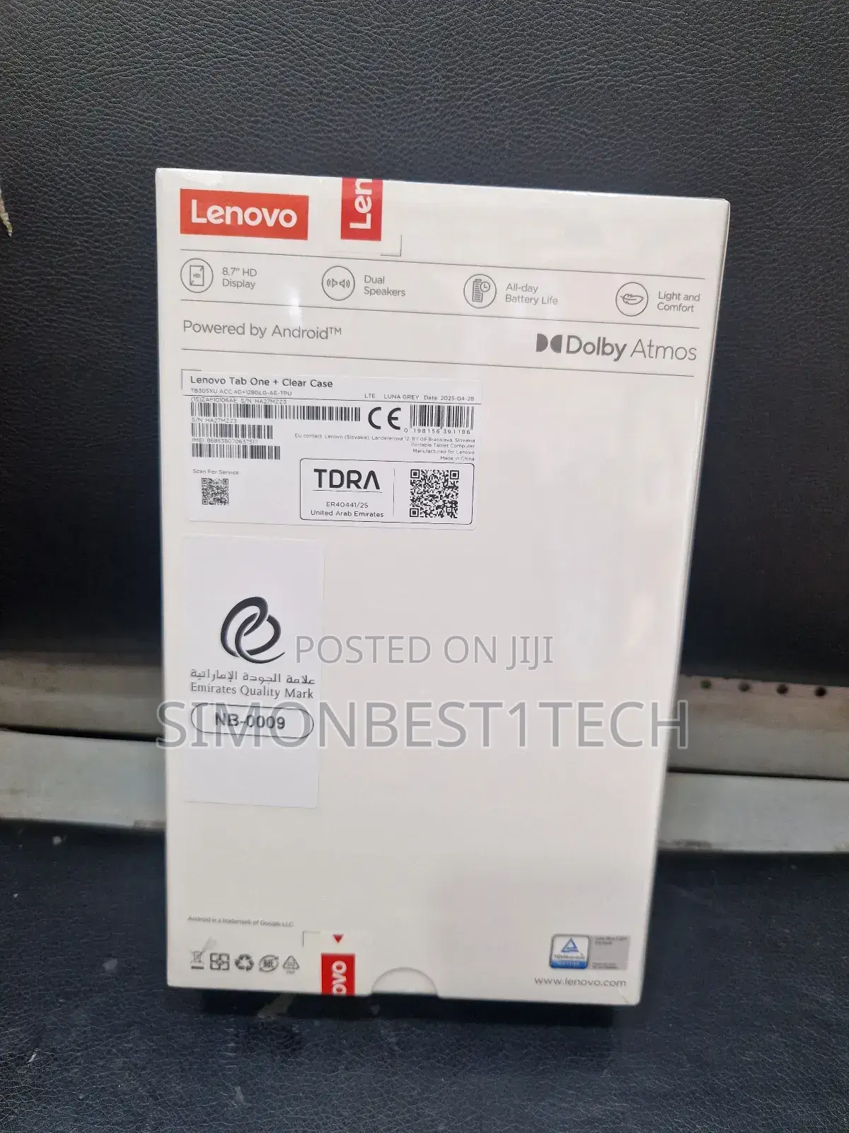 New Lenovo Tab 8 128 GB Gray