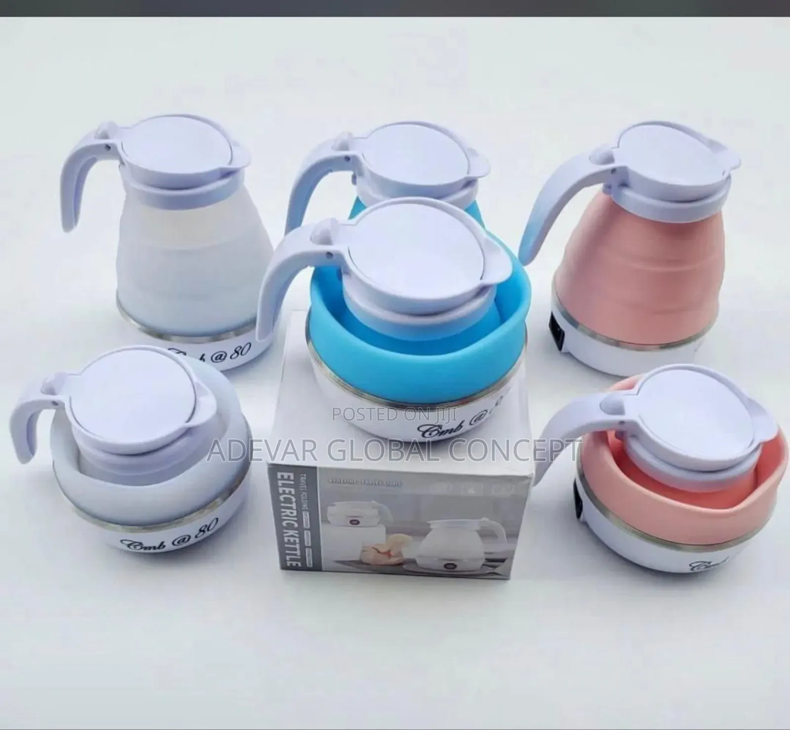 Foldable Collapsible Electric Jug Camping Outdoor Kettle
