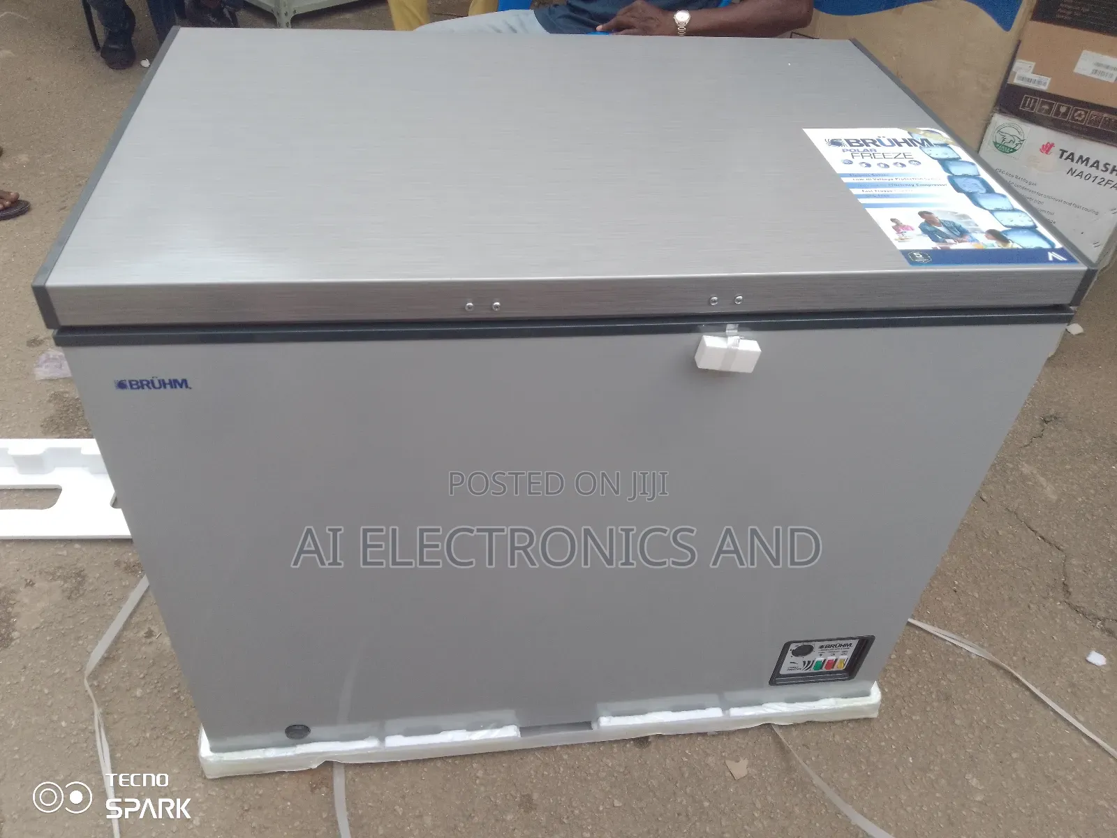 Bruhm Chest Freezer Silver Color Model BCS-310mr