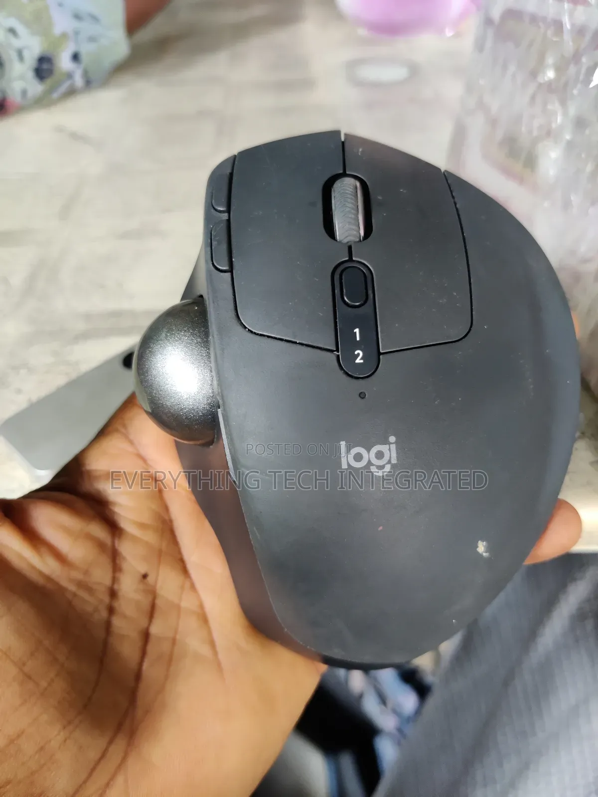 Logitech Mx Ergo Wireless Trackball Mouse, Ergonomic Desig