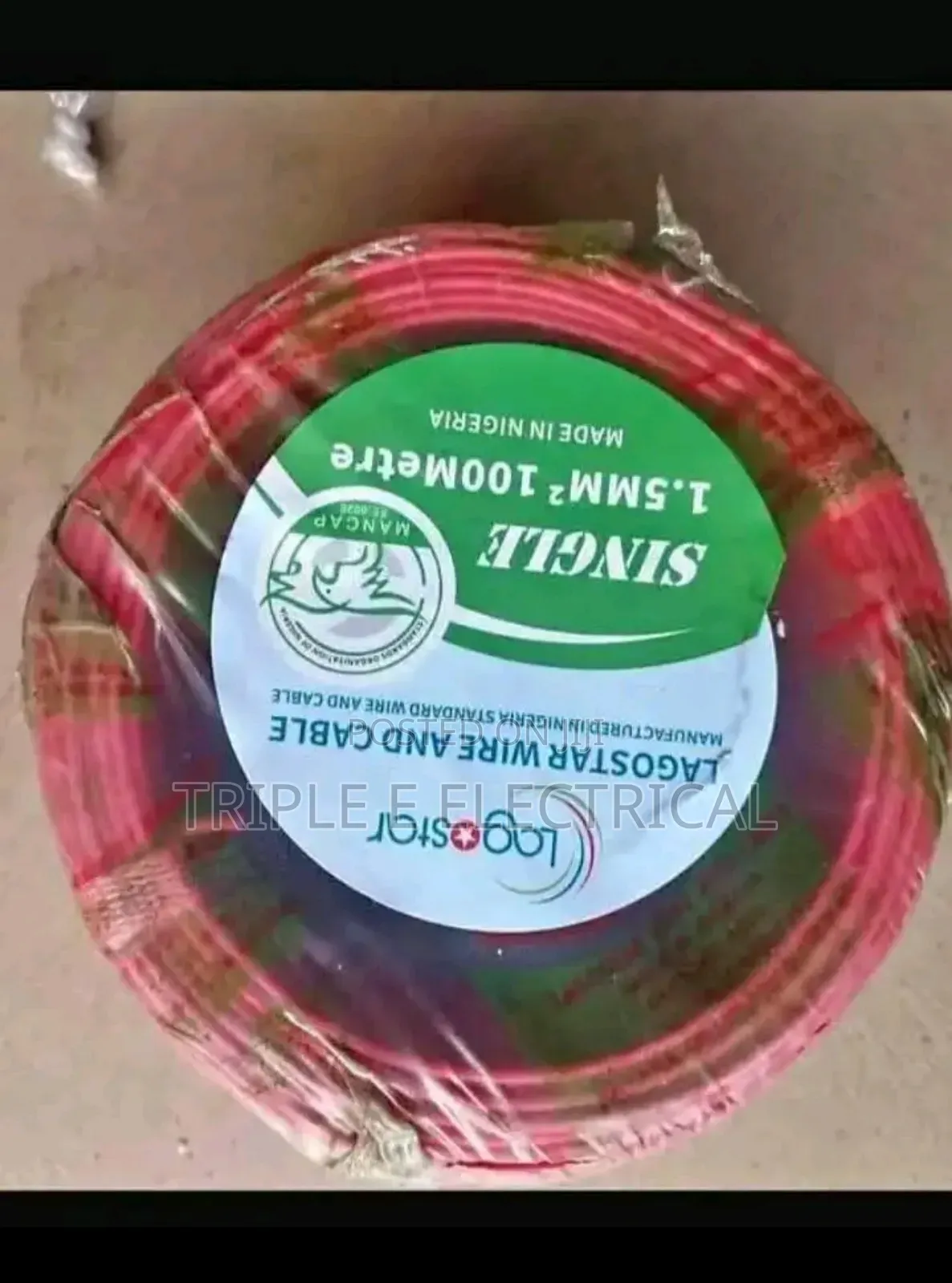 1.5mm Single Core Pure Copper Nigeria Wire