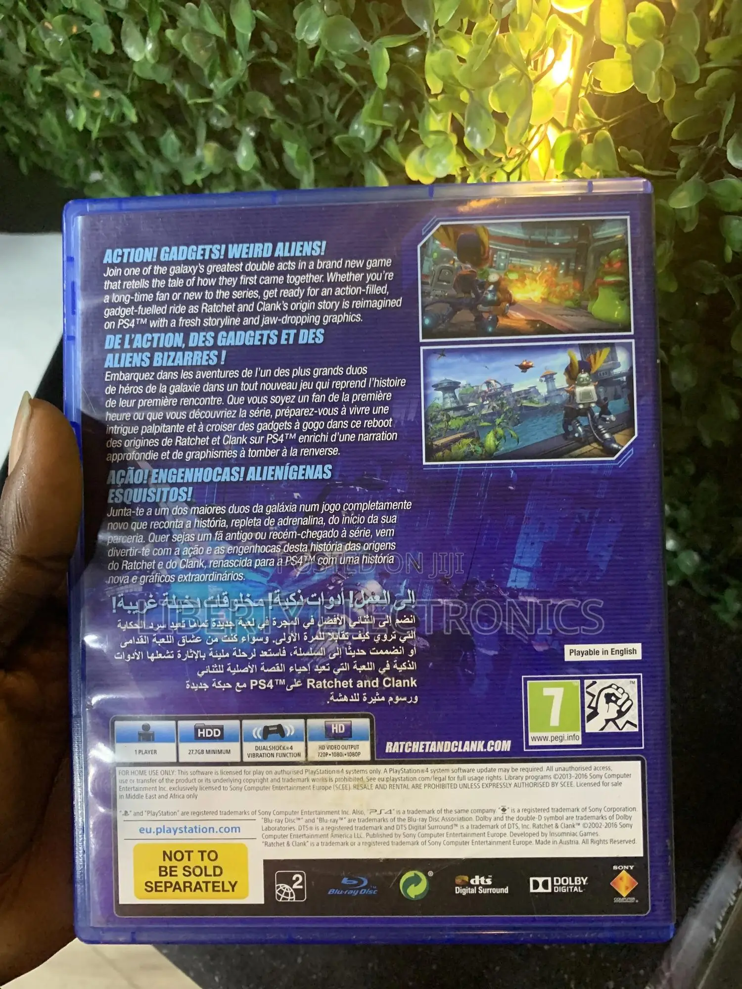 Preownend Ps4 Cd Game Ratchet and Clank