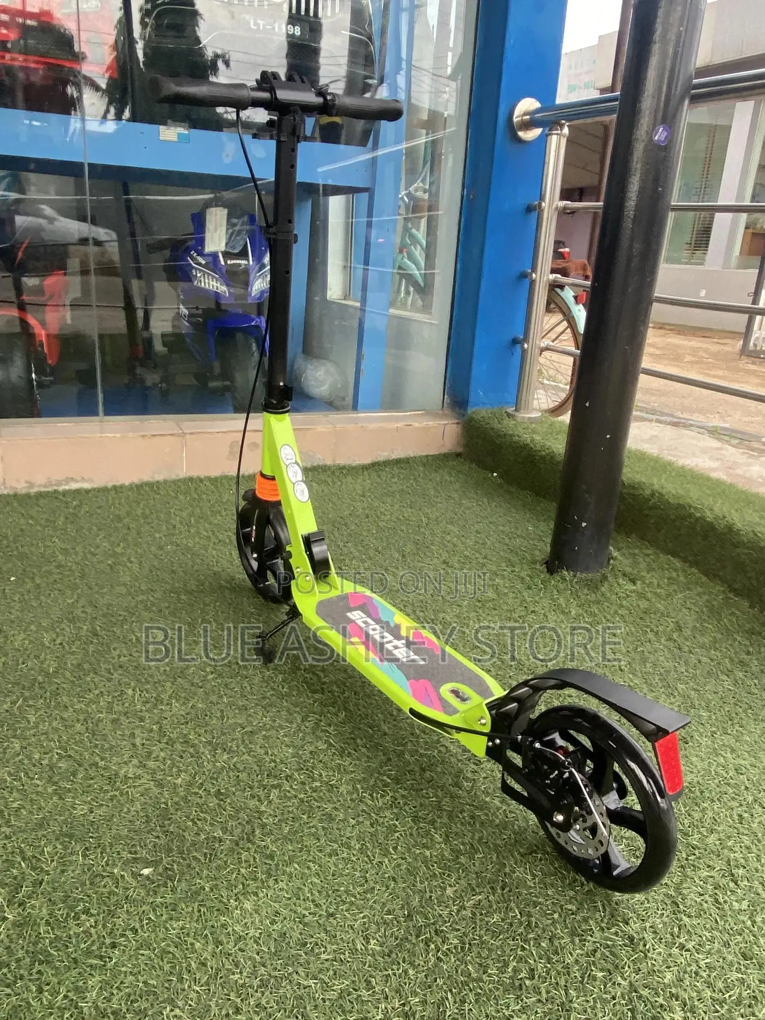 Foldable Kick Scooter for Adults and Teens Green