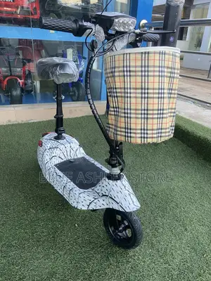 Foldable Mini Electric Scooter 24v With Seat for Adult and Teens White