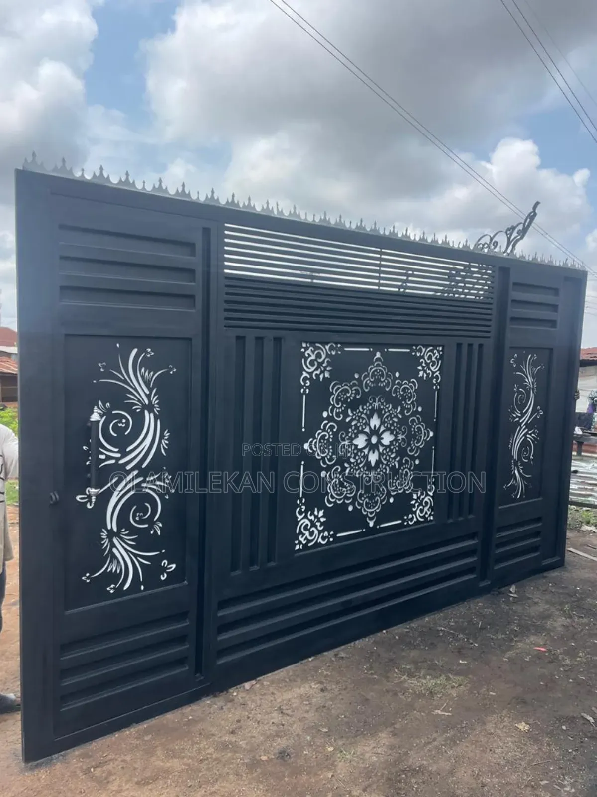 Luxury Laser Cut Design Sliding Gate