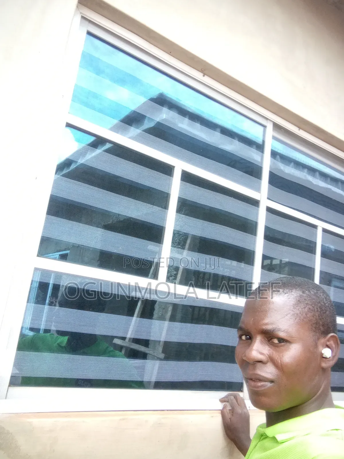 White Sliding Window With Net