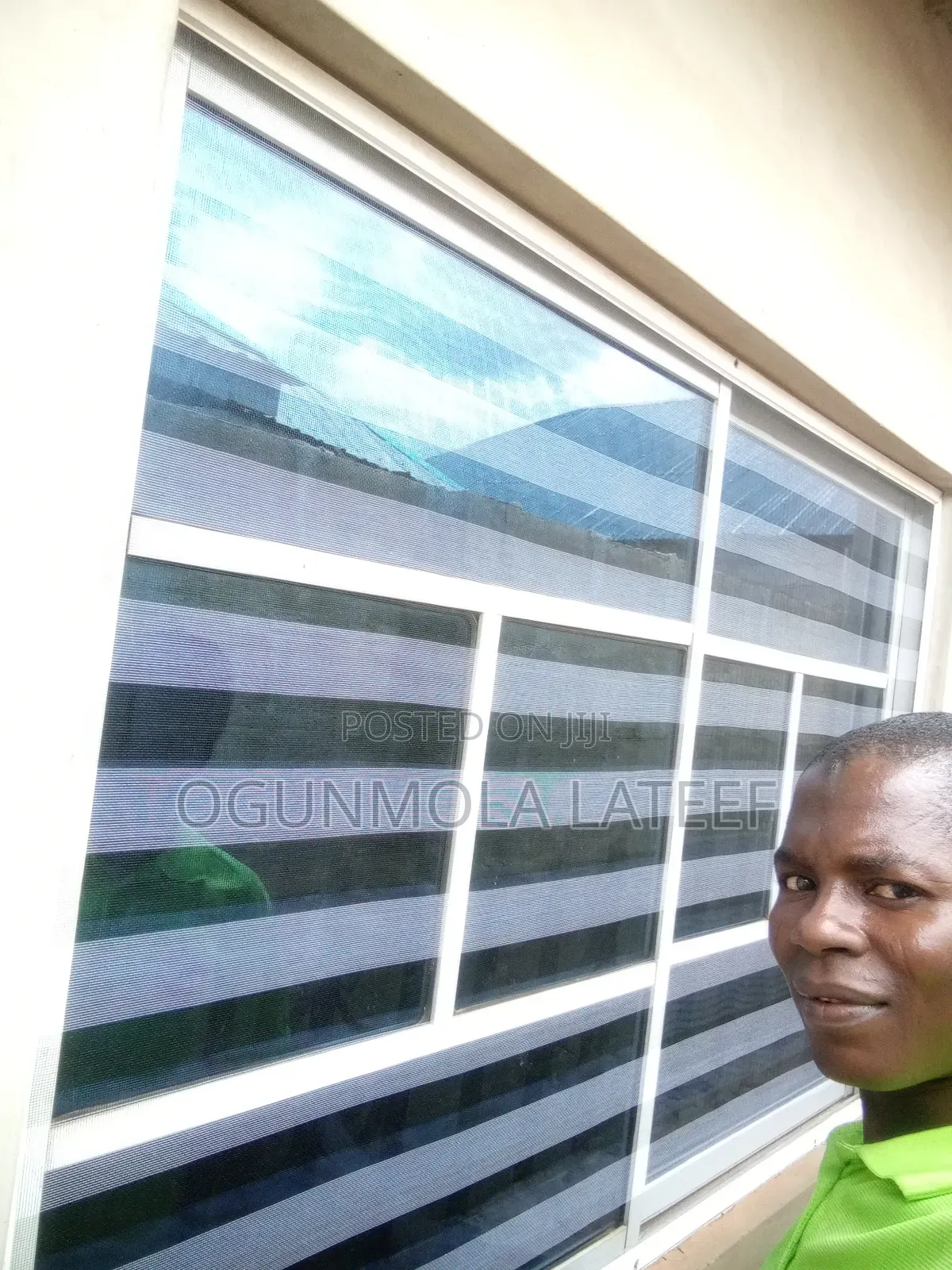 White Sliding Window With Net