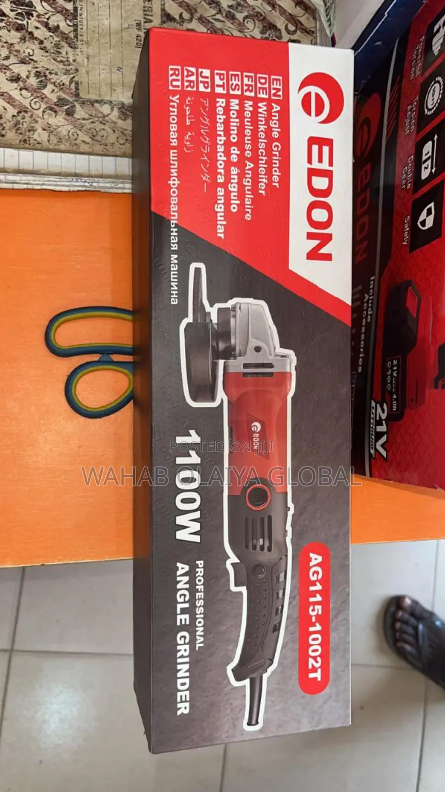 Edon 115mm 1100w Angle Grinder – Compact Powerful Cutting Tool