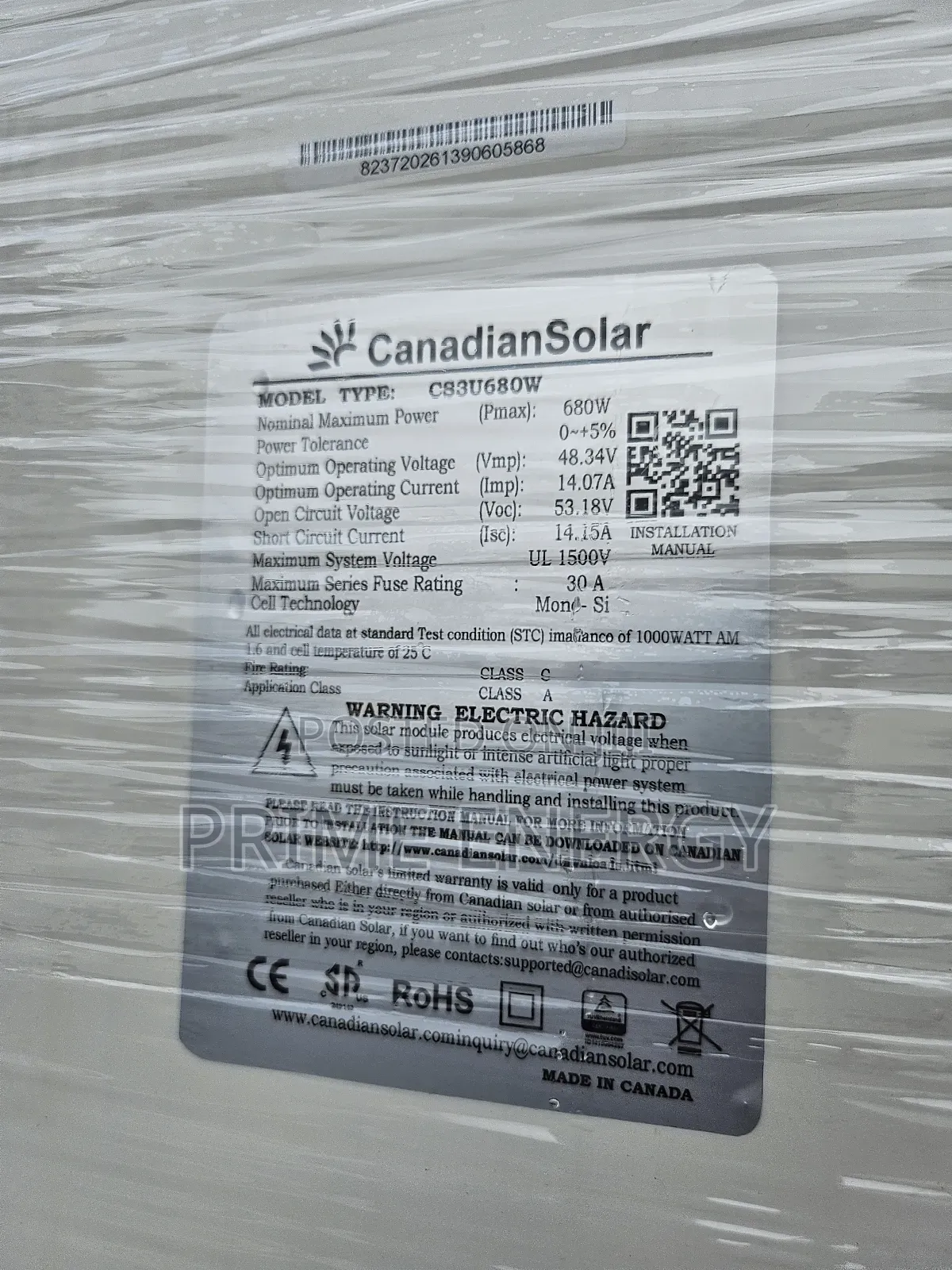 Canadian 680w Solar Panel