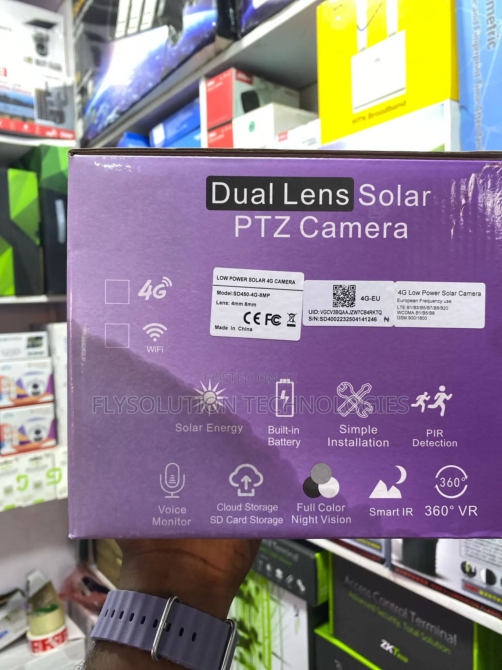 Worldvision Hd 4g Dual Lens Solar PTZ CCTV Camera