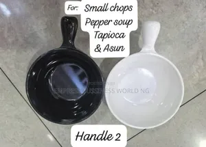 6pcs Small Chops, Asun, Salad, Tapioca, Pepper Soup Unbreakable Plate