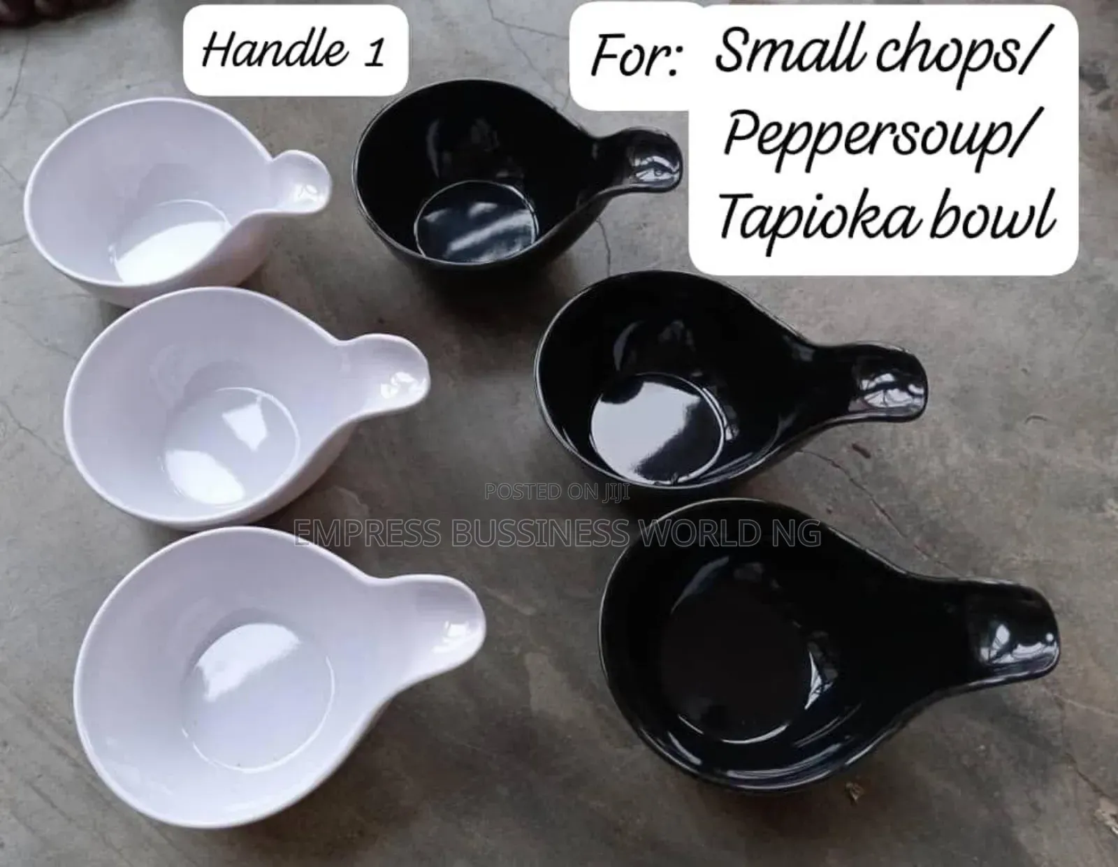 6pcs Small Chops, Asun, Salad, Tapioca, Pepper Soup Unbreakable Plate