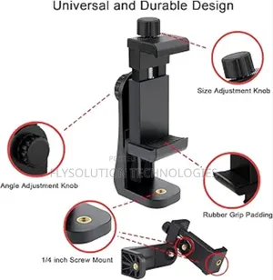 Smartphone Tripod Mount Adapter Phone Holder Adjustable Clamp Bracket