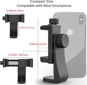 Smartphone Tripod Mount Adapter Phone Holder Adjustable Clamp Bracket