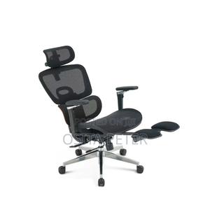 Office Chair With Foot Rest Full Black Color
